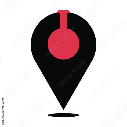 Geolocation icon in vector format.