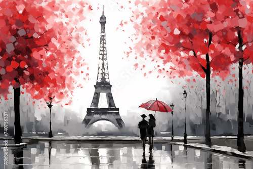 Parisian Dream  The Eiffel Tower Bathed in Soft Light