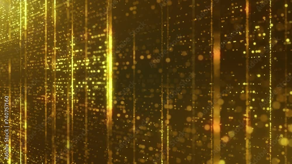 Abstract flow technology digital particles, Digital cyberspace, Technology digital connection dots loop background Abstract flow technology digital particles, Digital cyberspace, Technology digital connection dots loop background