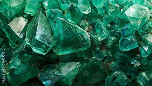 Emerald Enigma: A Textured Gemstone Journey