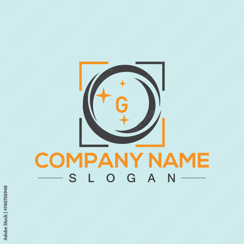 Obraz premium Alphabet letter G creative logo design