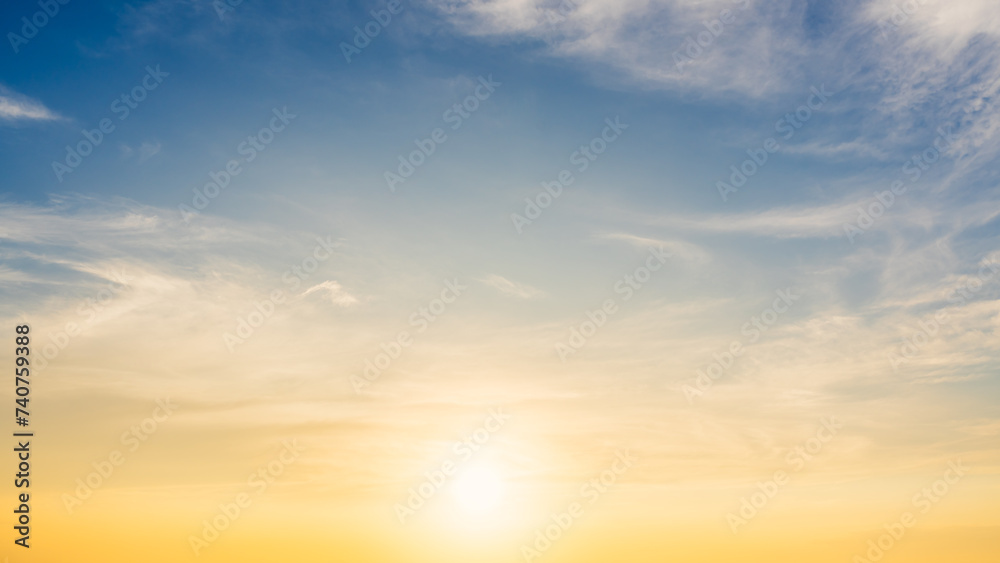 Obraz premium sunset sky with clouds