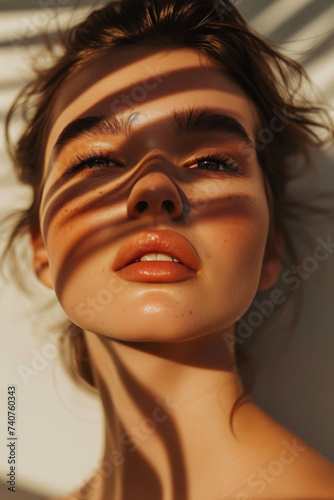 Mesmerizing Shadows: Editorial Shots of a 20-Year-Old Model in Natural Setting