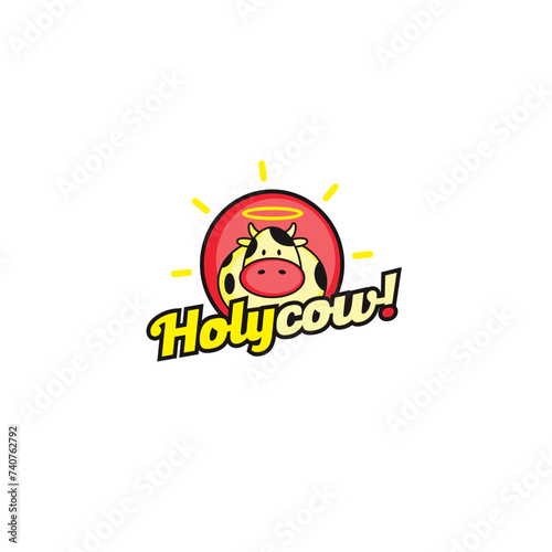 Holycow ! logo or combination mark design