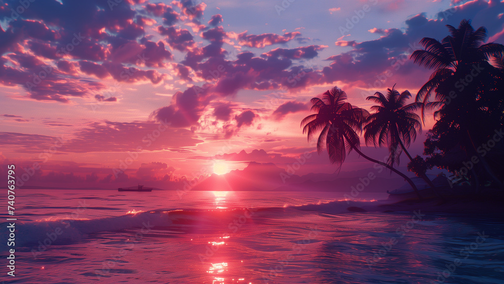 Filmic Realism: Capturing a South Pacific Sunset