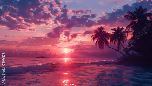 Filmic Realism: Capturing a South Pacific Sunset © 대연 김