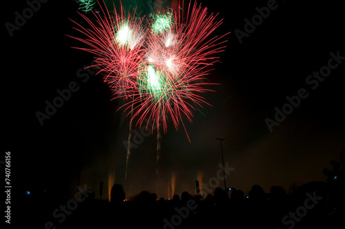 Obraz na płótnie Höhenfeuerwerk w salonie