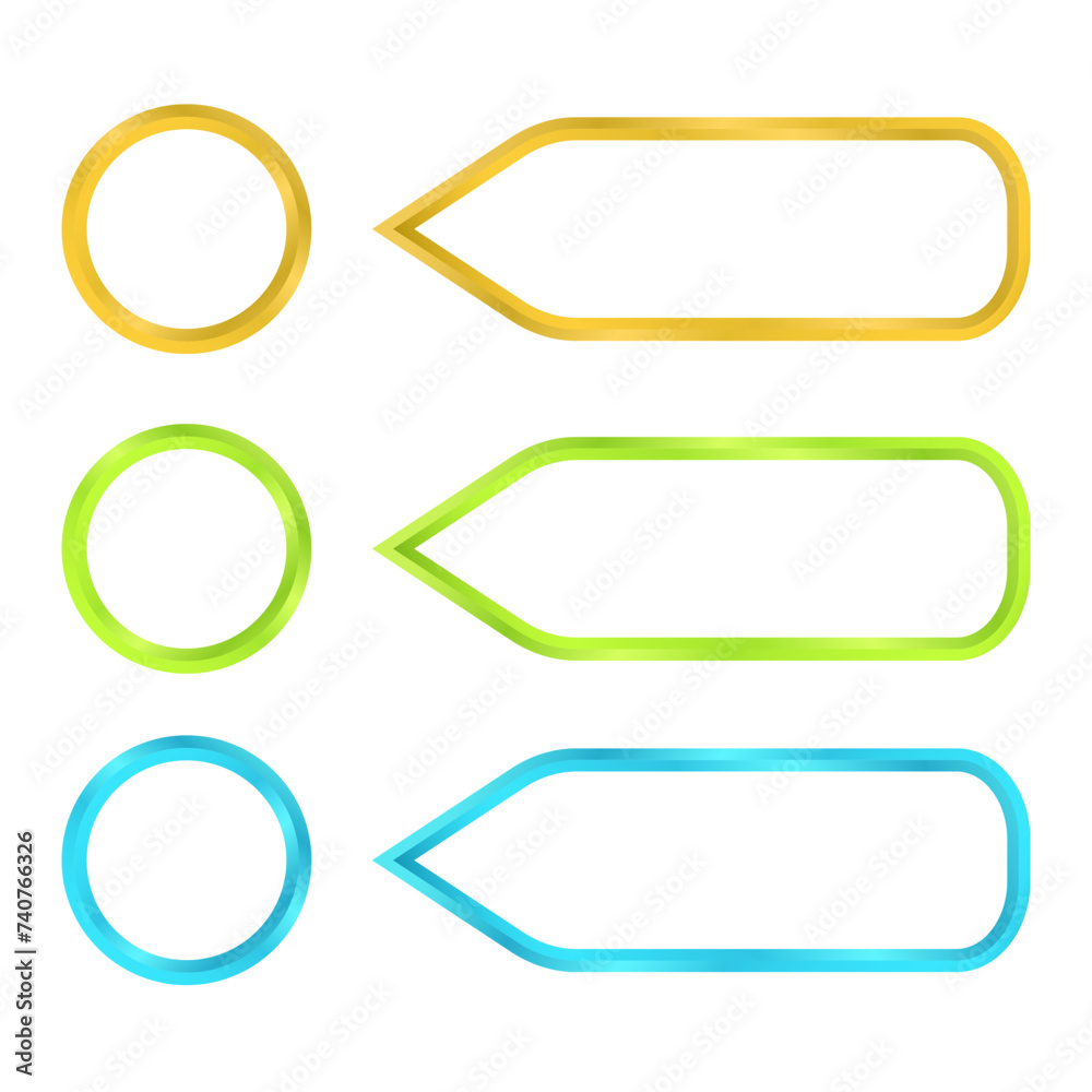 3d simple and elegant outline text box green, gold, and blue color 3d simple and elegant outline text box green, gold, and blue color