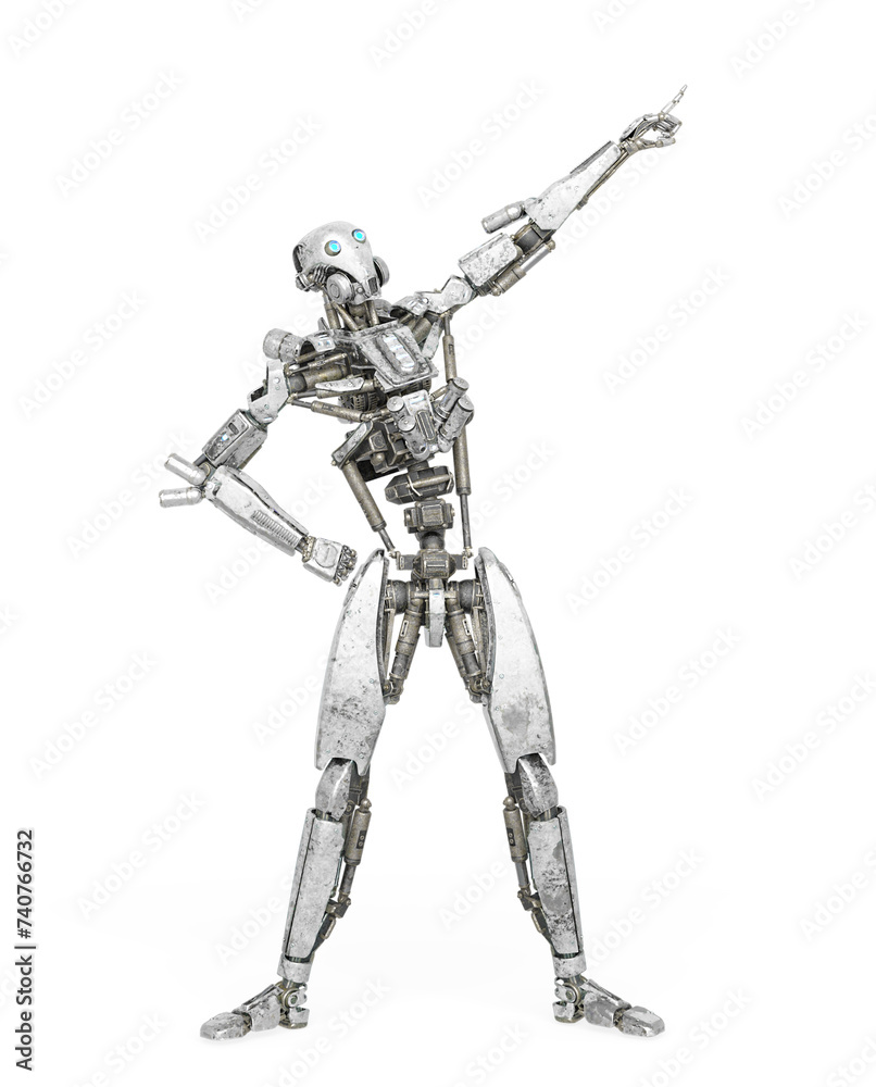 apocalypse cyborg is pointing up to the stars like a comic hero apocalypse cyborg is pointing up to the stars like a comic hero