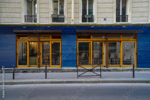 typical vintage parisian storefront