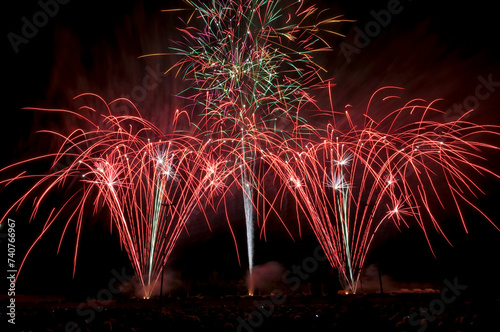 Obraz na płótnie Höhenfeuerwerk w salonie