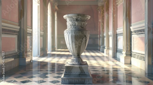 A 3D render of a product placed in a historical setting, emphasizing the heritage and legacy photo