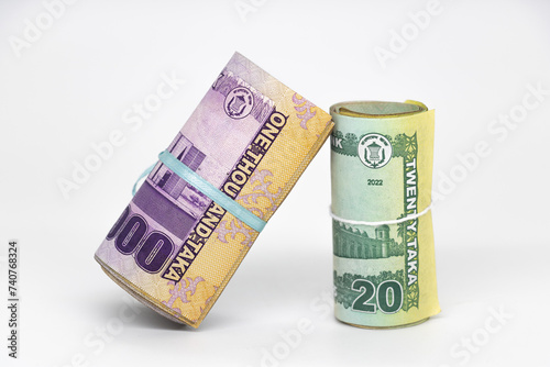 Bangladesh bank taka paper note currency