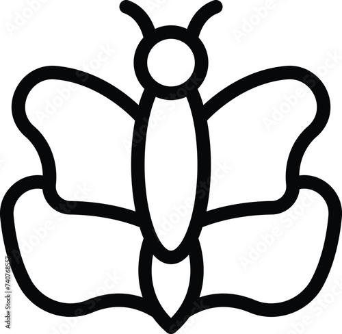 Butterfly biology icon outline vector. Cocoon cycle life. Larva insect growth