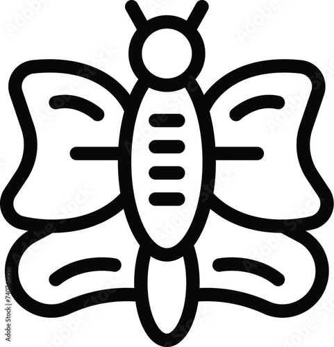 Butterfly metamorphosis icon outline vector. Cocoon cycle life. Insect cocooning stage