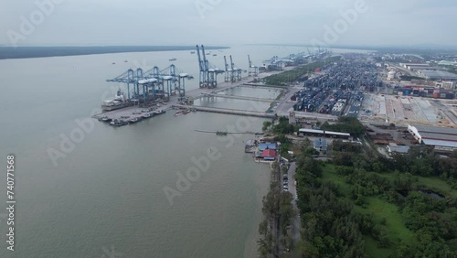 Klang, Malaysia - February 11 2024: The Container Ports of Klang photo