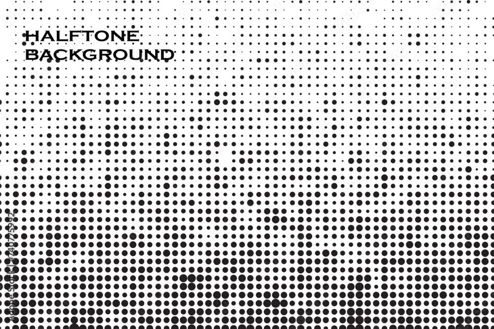 Abstract vector grunge halftone gradient shapes background banner