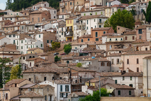 View of Loreto Aprutino, historic town in Abruzzo, Italy © Claudio Colombo