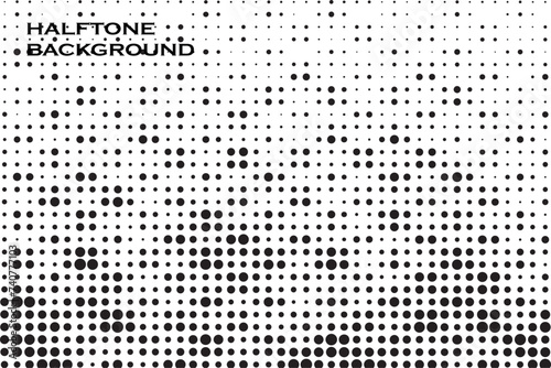 Abstract vector grunge halftone gradient shapes background banner