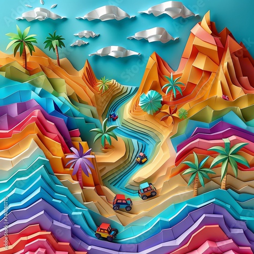 Origami Natal Sand Dunes & Buggies Adventure Scene