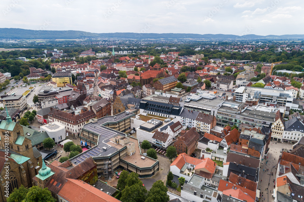 Kleinstadt aus der Luft, Deutschland