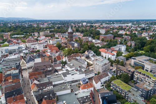Kleinstadt aus der Luft, Deutschland © Christian Schwier