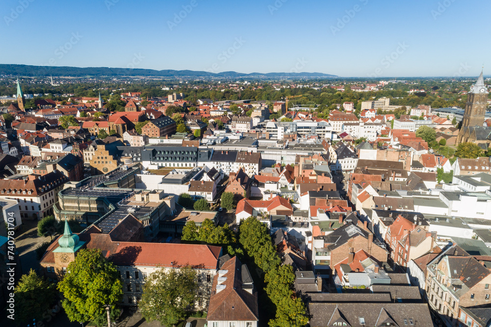 Kleinstadt aus der Luft, Deutschland