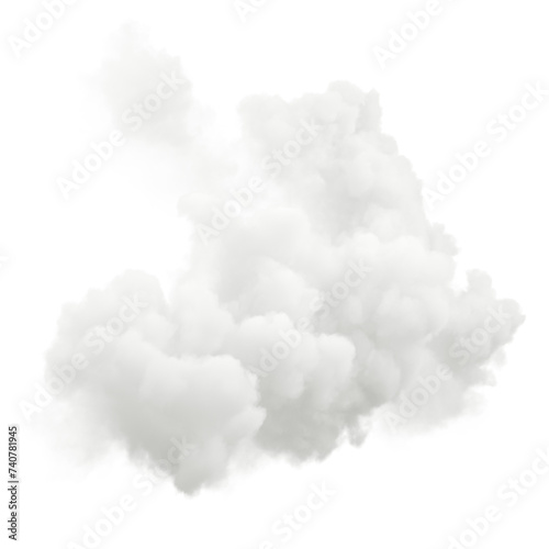 Cloudy morning scenery clipart on transparent backgrounds 3d illustrations png