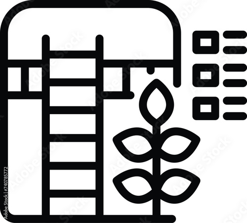 Hunger crisis icon outline vector. Farming prices raise. Economic downtown
