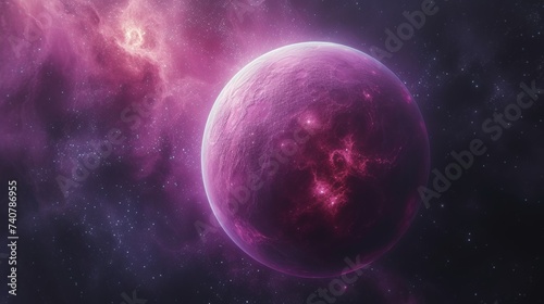 Crimson Nebula - Intense Space Art