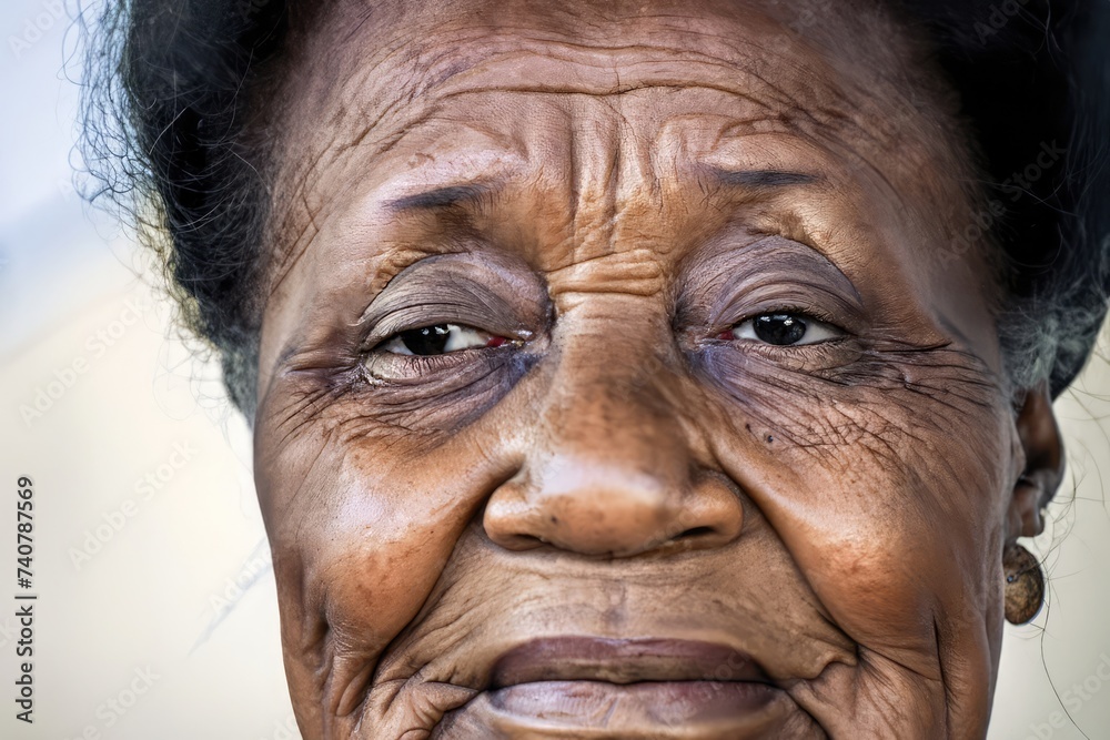 portrait of a senior woman, face of a old female, elderly person