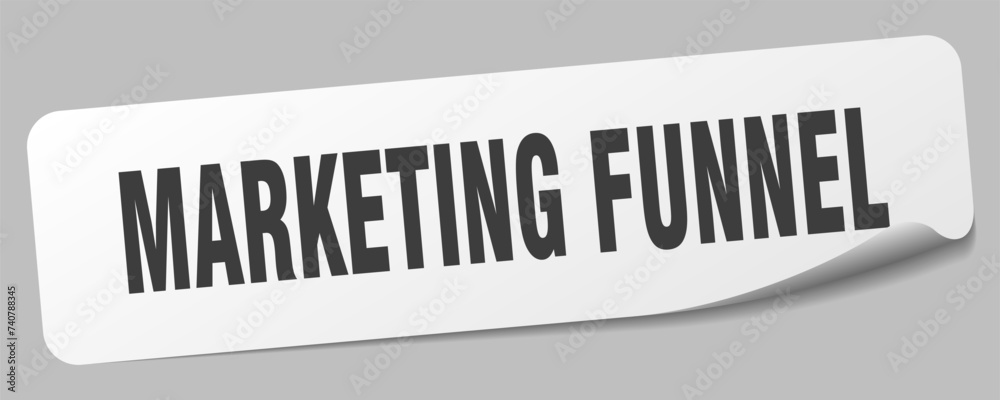 marketing funnel sticker. marketing funnel label marketing funnel sticker. marketing funnel label