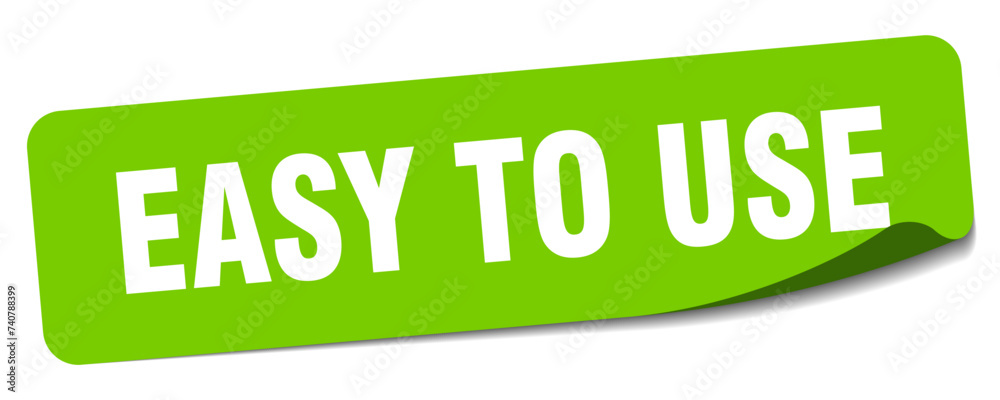 easy to use sticker. easy to use label easy to use sticker. easy to use label