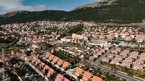 aerial view of the city