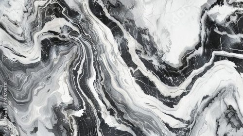 Black and White Marble Background