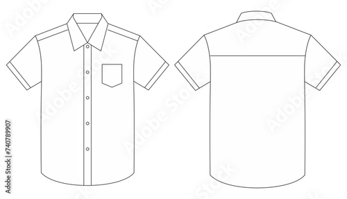 Men's short sleeve mockup