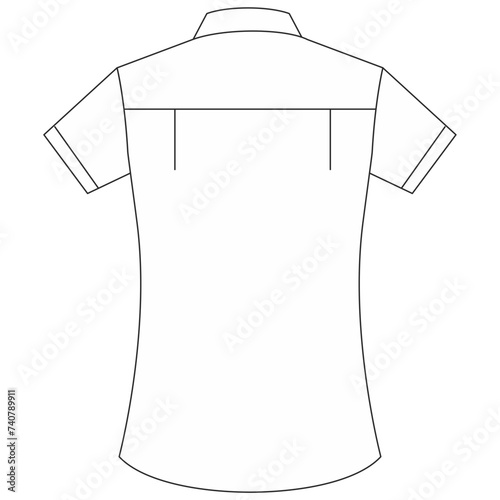 White shirt female mockup