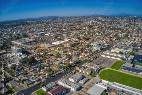 Aerial View of the Bay Area City of National City, California © Jacob
