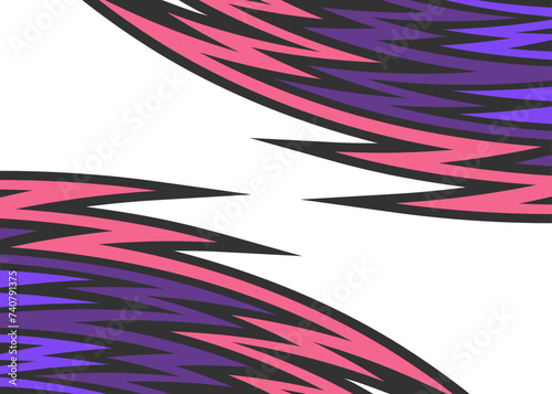 Abstract background with curved spike line pattern and with some copy space area