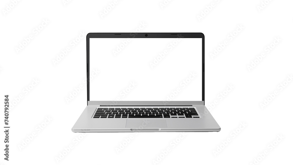 Isolated laptop with transparent screen cut out. Laptop computer cut out Isolated laptop with transparent screen cut out. Laptop computer cut out