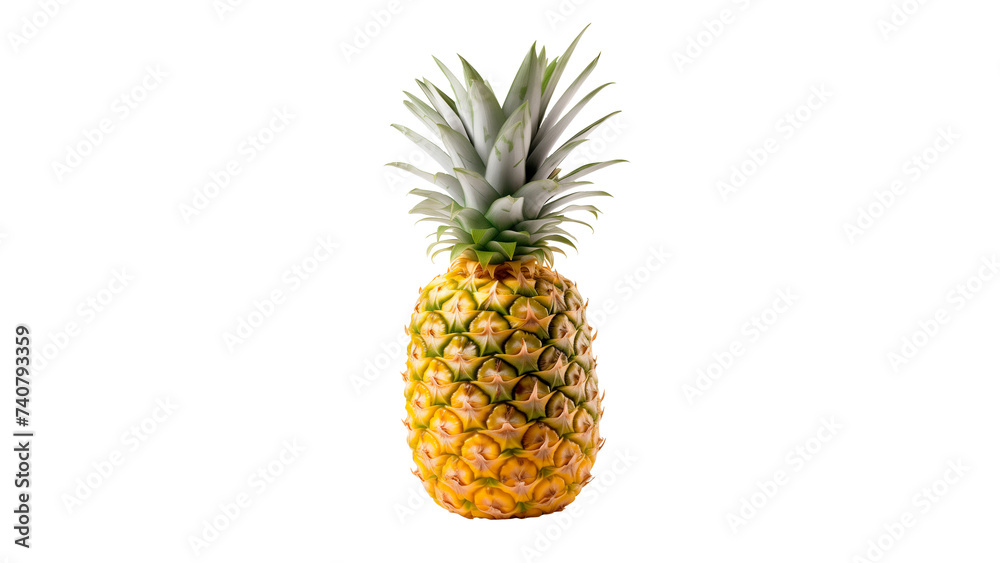 Isolated pineapple cut out. Pineapple fruit on transparent background Isolated pineapple cut out. Pineapple fruit on transparent background
