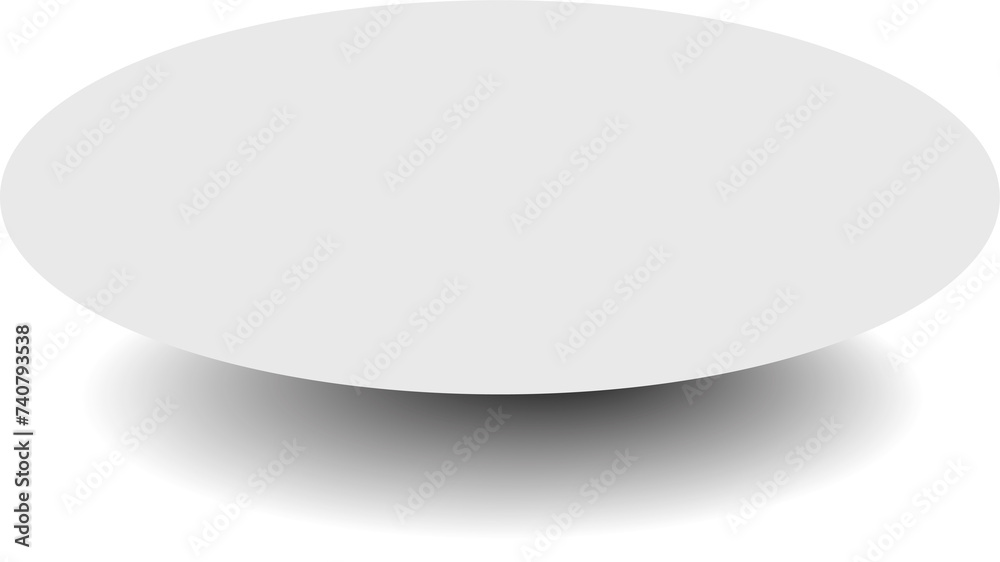 White paper circle and shadow, labels, banners, icons White paper circle and shadow, labels, banners, icons