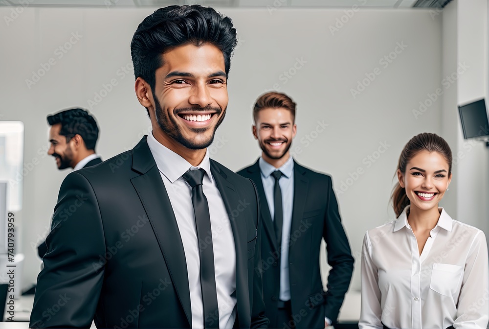 Latin Business Team Exuding Warmth and Professionalism Latin Business Team Exuding Warmth and Professionalism