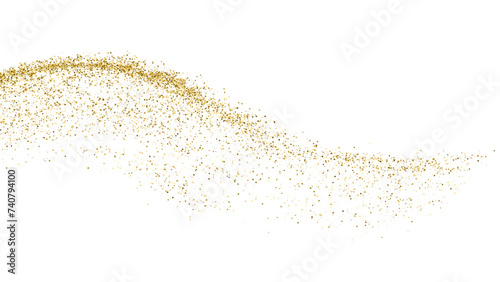 Gold Vector Texture Pattern on White Background. Light Golden Confetti. Yellow Illustration Backdrop. Design Element.	
