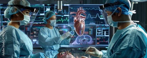 Surgeons using holographic displays for precision in heart surgery a blend of expertise and cutting edge tech photo