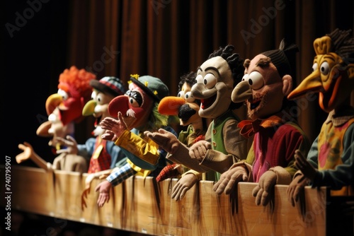 Imagine a puppet show where the characters on stage come to life and interact with the audience