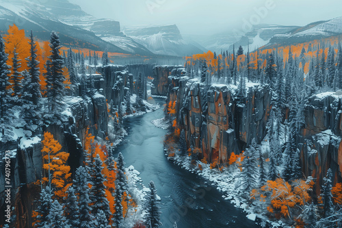 Beautiful Rocky Mountain Landscape