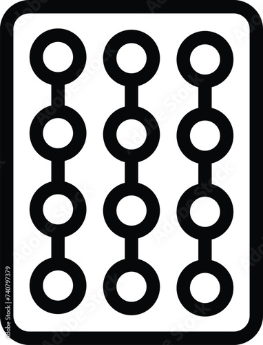 Weight loss regimen icon outline vector. Obesity problem. Overweight body state