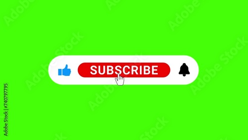 like subscribe notification bell animation command like share comment share youtube green screen 4k alpha looping