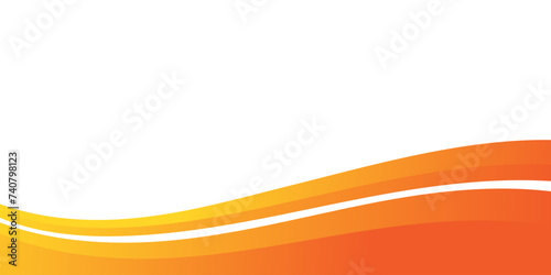 Abstract orange wavy business background. Vector illustration